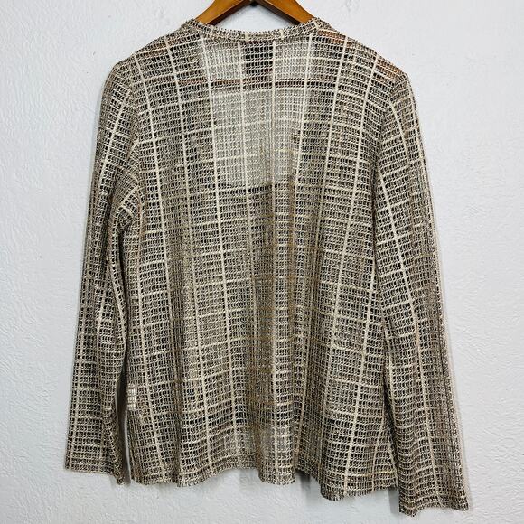 JS Collections Gold Lame Tank and Jacket Set - L - Picture 3 of 6